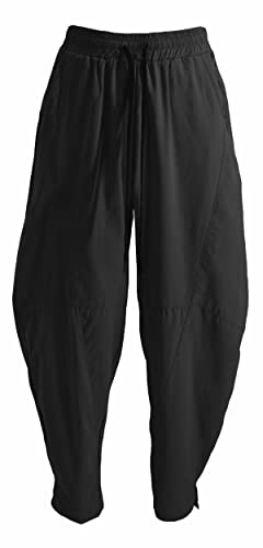perdontoo Men's Linen Cotton Loose Fit Casual Lightweight Elastic Waist Summer Beach Pants4