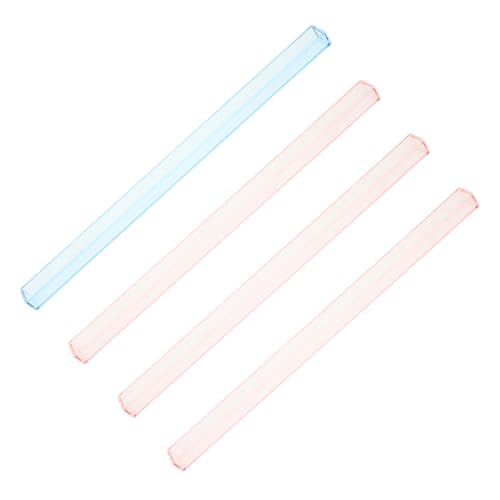 iplusmile 4 Piezas Soporte U Forma de Regla para Azulejos Mahjong y Dominó Transparente y Resistente y Portátil para Mesa y
