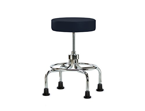 Image of Perch Retro Exam Stool with Glides, 18.5 inch-24 inch, Imperial Fabric