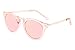 FEISEDY Vintage Arrow Polyester Metal Frame Polycarbonate Lenses Women Sunglasses Pink UV400