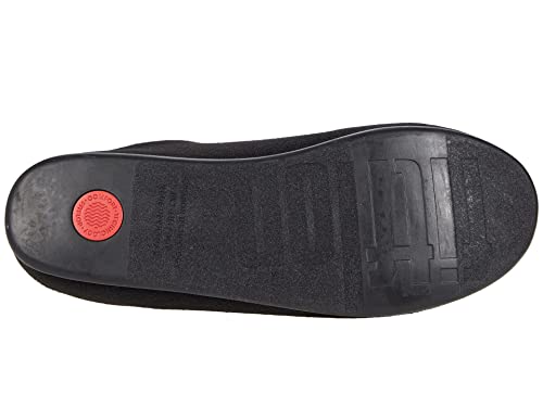 FitFlop Chrissie Pom-Pom Slippers All Black 9 M (B)3