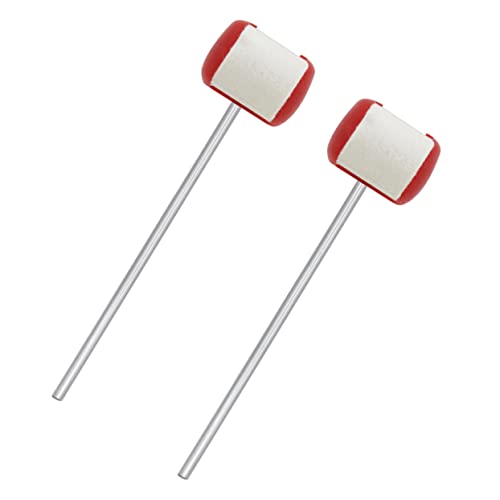 Parches de mazo para pedal de bombo 2 piezas miniatura 1