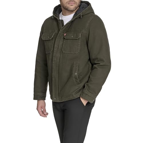 Levi's Men's Cotton Canvas Hooded Jacket3