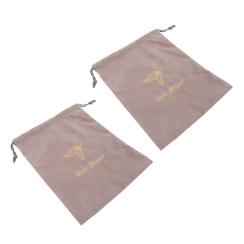 Abaodam 2個 ヘアドライヤー収納巾着袋 軽量ポータブルトラベル用 絹織物調生地使用 抗皺デザインで整理整頓に
