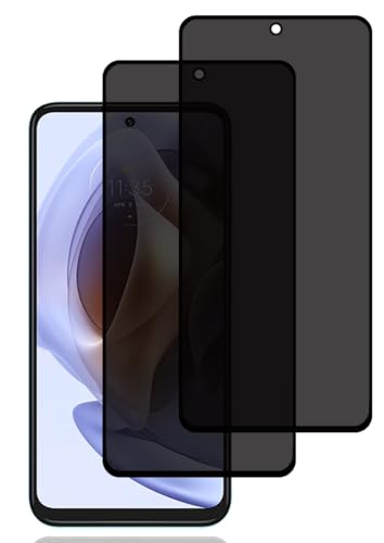 BCHKLAI Protector Pantalla de Privacidad para Motorola Moto G31/Motorola Moto G41 [2 Piezas], Cristal Vidrio Templado Antiespia, Dureza 9H, Anti-Rasguños, Sin Burbujas, Anti-Espía Protector Pantalla