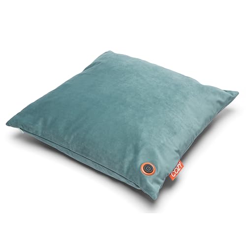 Coussin chauffant confortable UNA - Sans fil (velours vert)