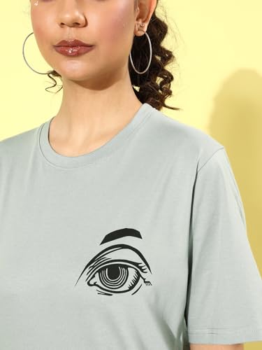 Image of Dillinger Blue Graphic Oversized T-Shirt