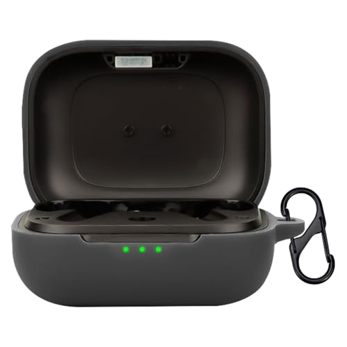 For EarFun Air Pro 4 ケース カバー Mosasa EarFun Air Pro 4 シリコン保護ケース 充電便利 全面保護 紛失防止 滑り止め 軽量 キズ防止 スリム 薄型 旅行 耐衝撃 防塵-ブラック