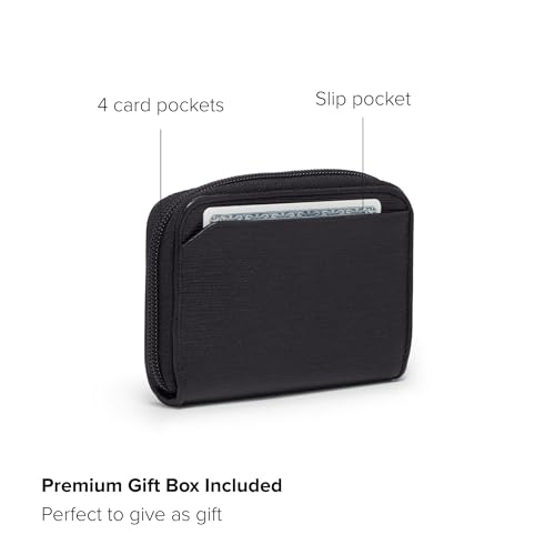 TUMI - Nassau Zip-Around Card Case - Leather Card Wallet for Men & Women - Secure Card Case Holder - Credit Card Holder - Black3