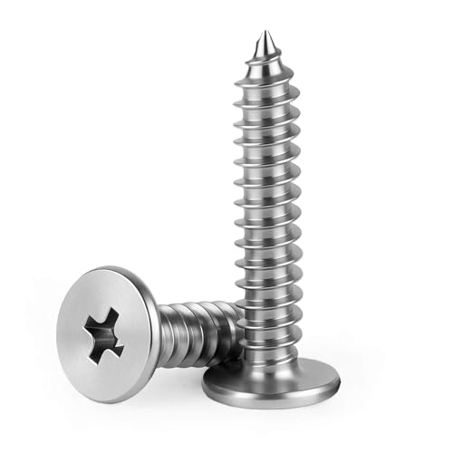 M5 x 25mm (100�p�b�N) �t���b�g���E���h�w�b�h���l�W �t�B���b�v�X �h���C�u �Z���t�^�b�s���O�؃l�W�A304�X�e�����X�X�`�[���l�W(18-8)�A�ϕ��H���l�W