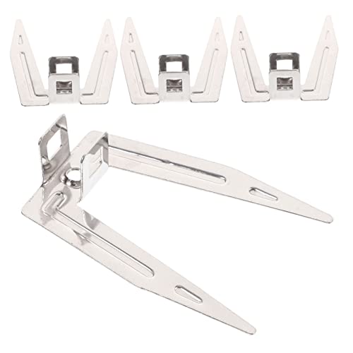 KICHOUSE 4pcs Kitchen Rotating Chicken Forks Stainless Steel Oven Roasting Fork Set for Chicken Ham and Poultry BBQ Grill and Fryer Accessories and Easy to Use