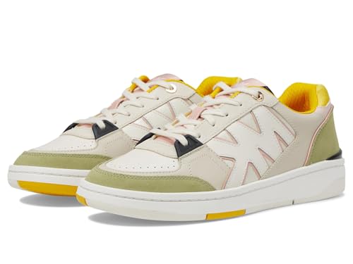 Michael Kors Women's Rebel Lace Up Sneaker, Light Sage Multi, 7.5