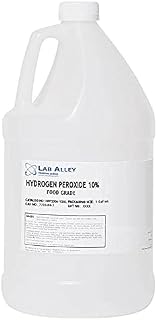 Lab Alley Hydrogen Peroxide 10% Food Grade, Kosher Certified, Halal, GMO-Free - 1 Gallon