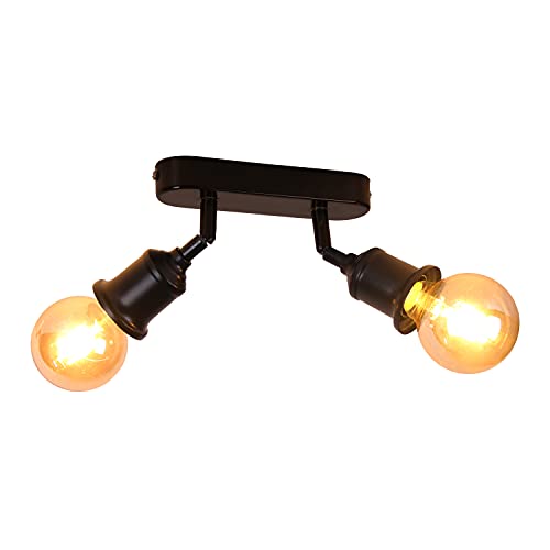 Applique murale industrielle spot bar design rétro noir orientable