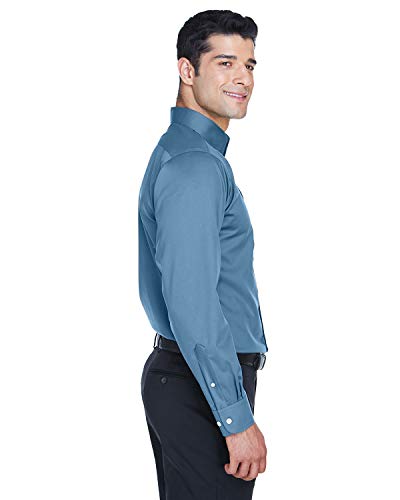 Devon & Jones Men's Crown Woven Collection™ Solid Stretch Twill M SLATE BLUE3