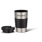Keurig Stainless Steel Insulated Coffee Travel Mug, Fits Under Any Keurig K-Cup Pod Coffee Maker, 12 Oz, Stainless Steel - Image 2