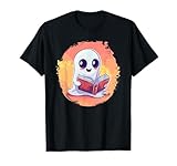 Cute Halloween Ghost Reading Book Lovers Fun