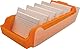 helit H6901040 - Karteikarten Box „the beebox“ DIN A8 quer, orange, Lernkartei und Aufbewahrungsbox