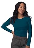 Sivvan Scrubs for Women - Long Sleeve Comfort Underscrub Tee - S8500 - Caribbean Blue - M