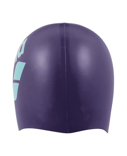 Image of Arena Unisex Big Logo Silicone Swim Cap Women and Men Fitness Swimmers Intensive Training Durable Soft Elastic Bathing Cap