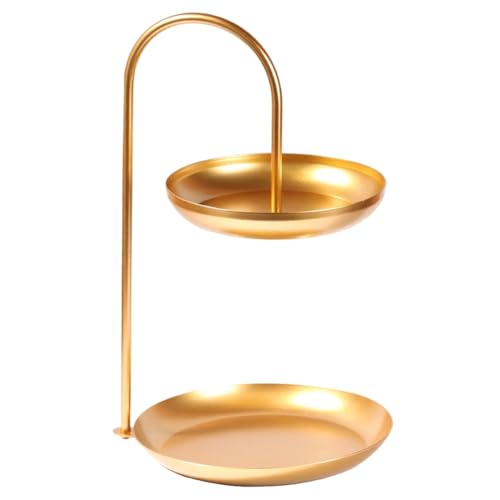 Xbsduih Soporte para Collares, Expositor de JoyeríA, Torre Organizadora de JoyeríA de Mesa de 2 Niveles para ExhibicióN, Bandeja de Almacenamiento para Pulseras de JoyeríA