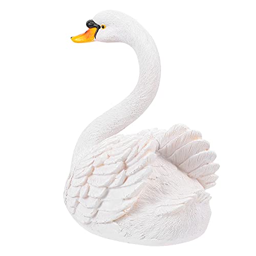 Besportble Garden Decorations Desktop Decor Tabletop Decor Swan Decor Pond Statue Floating Swan Decoy Goose Bird Hunting Bait Garden Sculpture Decoration Desktop Decor Desk Topper Dining Table Decor #TOP6
