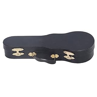 Ornement de guitare, guitare miniature petits détails fins portables avec support pour la décoration de la maison pour… – Image 3