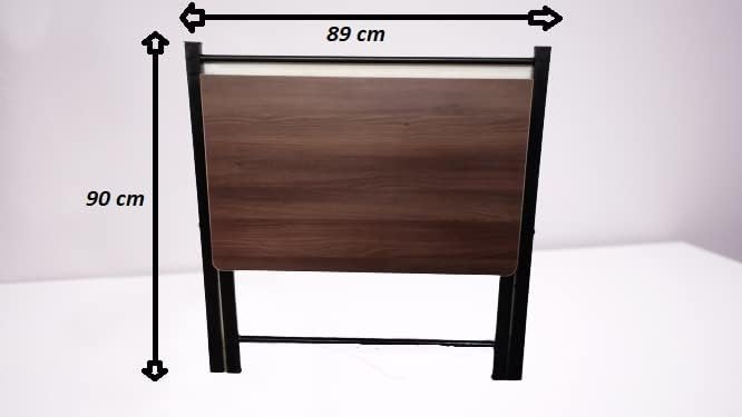 Image of Engineered Wood Foldable Study Desk Folding Work from Home, Laptop Table,Computer Desk & Workstation (PZ-B5D) Brown