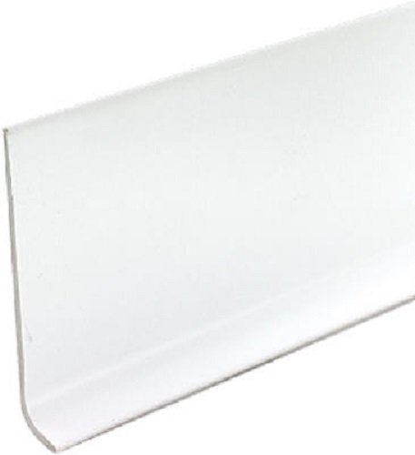 Bandes de vinyle blanc neige MD 75697 plinthe murale souple 6,35 cm x 1,2 m