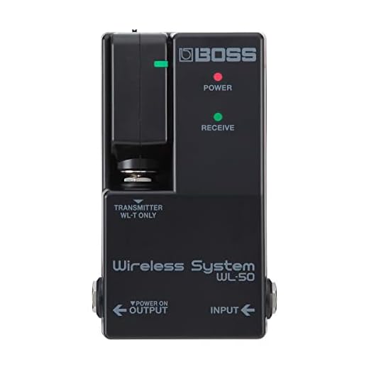 Cable virtual inalámbrico de guitarra BOSS WL-50 para pedaleras | Sistema inalámbrico sin configuración en formato de pedal | Para guitarra, bajo y otros instrumentos electrónicos