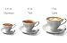 Guangyang 12 Pieces Tea Cup set Fine Porcelain 6oz Cup and Saucer set of 6 for Cappuccino Tea Flat White Coffee