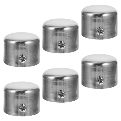 Tapones de cortina e instalación de aleación para ventanas, pack de 6 piezas 2