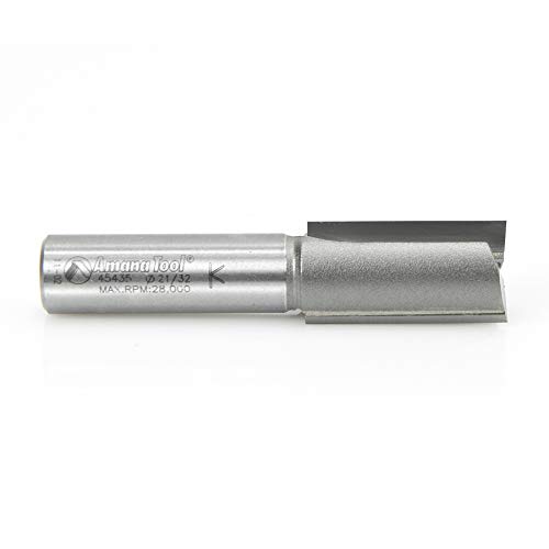 Image of Amana Tool - 45435 Carbide Tipped Straight Plunge 21 /32 Dia x 1-1 /4 x 1 /2 inch Shank