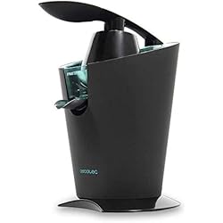 Exprimidor Cecotec 600 Cecotec Exprimidor Eléctrico de Brazo Zitrus 160 Vita Black. 160 W, Filtro de Acero Inoxidable, 2 Conos Desmontables, Sistema de Extracción Continua, Encendido Automático