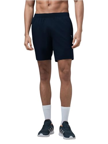 Image of TECHNOSPORT Men's Slim Fit Sports Shorts with Ts Flexi, Breathable Comfort for Gym, Running, Training