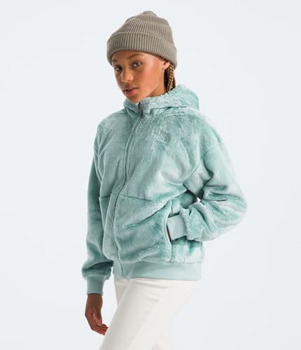 Image of THE NORTH FACE Girls' Osito Full Zip Hoodie | Fleece Hooded Jacket With Hand Pockets & Durable Ribbed Collar