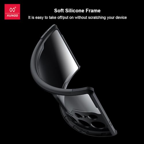 Image of Samsung S24 Case - Clear Beatle Slim Phone Case with Hard PC Back, Soft TPU Edges, Non-Yellowing, Shockproof Protective Cover for S24 (S-24)
