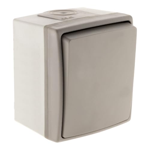 Interrupteur va et vient IP55 - Gris - Orok - Zenitech