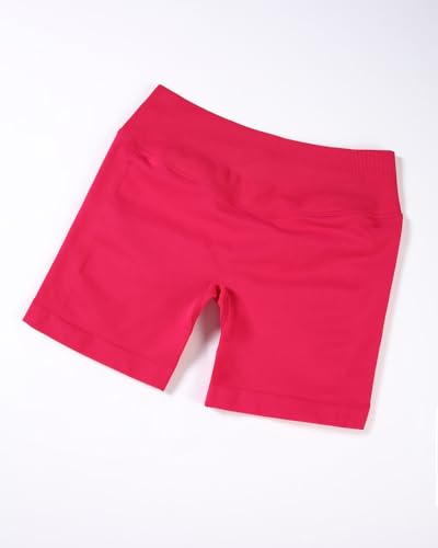 Image of AUROLA Influence Workout Shorts for Women,2.5 3.5 4.5 5.5 6.5 No Roll Up Squat Proof Scrunch Seamless Compression Gym Short