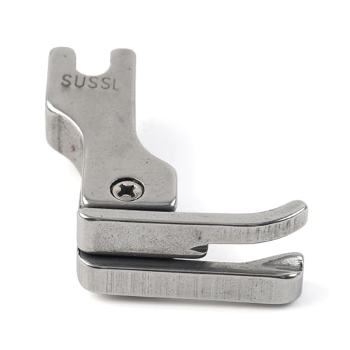 Lirun 1/32" 0.8mm #CR Pie Prensatelas Derecho Acero Plateado miniatura 1