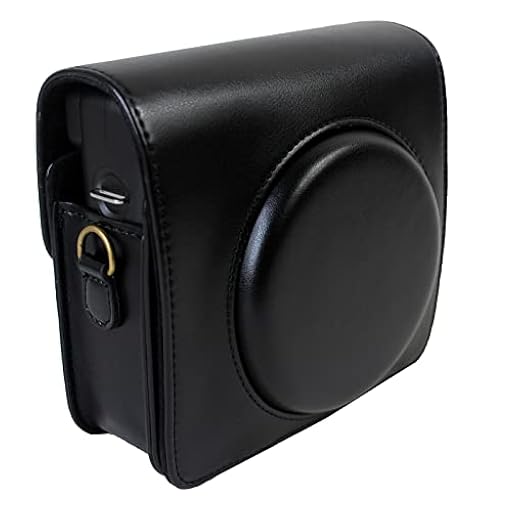 Rieibi Square SQ6 - Funda protectora para cámara instantánea Fujifilm Instax Square SQ6, funda compacta de piel sintética con correa ajustable para el hombro, Black, Estuche de belleza | Ya disponible en tu tienda friki favorita! En mundofriki.es!