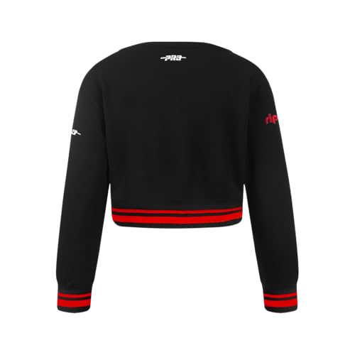 Image of Pro Standard Big Girls NBA Retro Classics Fleece Crewneck Sweatshirt