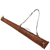 Real Leather Gun Slip for Shotgun Rifle Carry Case Bag with Handle Carlisle Tan