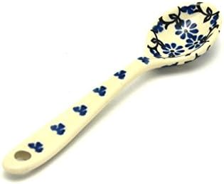 Polish Pottery Spoon - Small - Silver Lace
