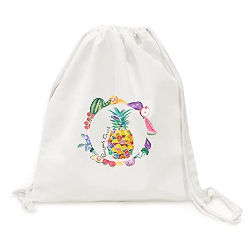 Sac en tissu pliable aquarelle pineapple fini les sachets plastiques jetables