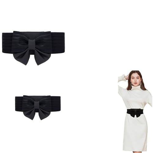 The lady's wide belt is a loose and elastic retro belt. The design is elastic and the quantity is a two-piece set
