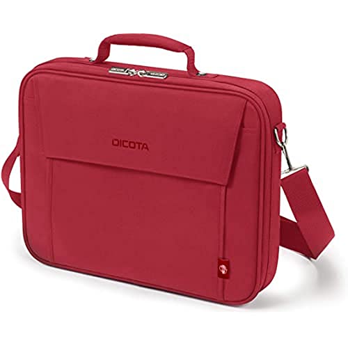 DICOTA Multi Base 14-15,6 - Sacoche légère pour Ordinateur Portable avec Rembourrage de Protection, Rouge