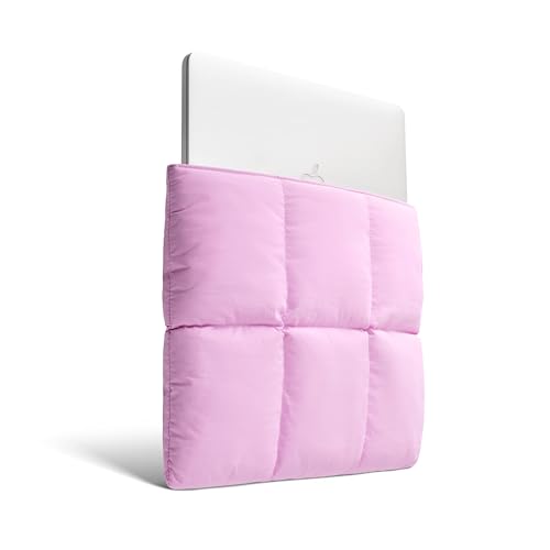 Image of Comfyable Puffy Laptop Sleeve 15 Inch 16 Inch, Quilted Puffer Laptop Carrying Pillow Case Compatible for MacBook Air 15 in M4 2025 M3 & MacBook Pro 16 in 2024 M4, 16 in Puff Cover