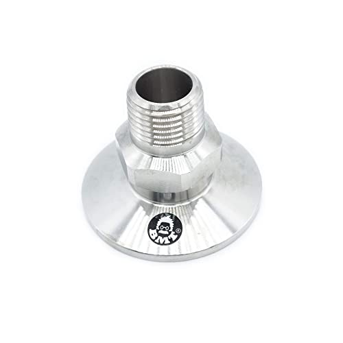Image of KF40 Flange to Male NPT /MNPT Fitting (ISO-KF KF40 QF40 NW40) (3 /4 inch MNPT x KF40)