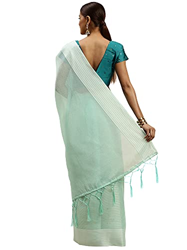 Image of AKHILAM Women's Casual Fancy net Solid Saree with Unstitched Blouse Piece(NIYATI44 M Parent)